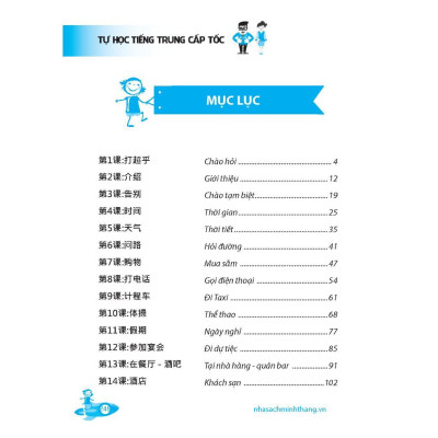 Sách - Tự Học Tiếng Trung Cấp Tốc - Kèm File Nghe - Minh Thắng