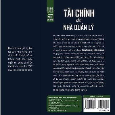 Tài Chính Cho Nhà Quản Lý - Bí Quyết Tăng Trưởng Thần Tốc Cho Doanh Nghiệp - Bản Quyền