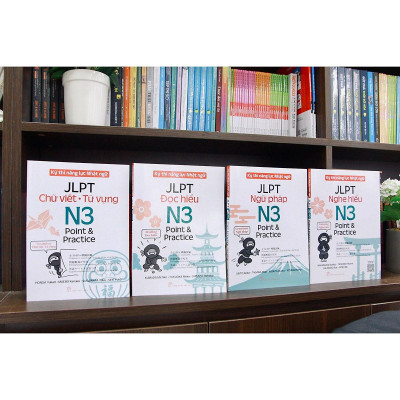 Sách - Kỳ thi năng lực Nhật ngữ: Point & Practice N3 - Chữ viết Từ vựng -NXB Trẻ