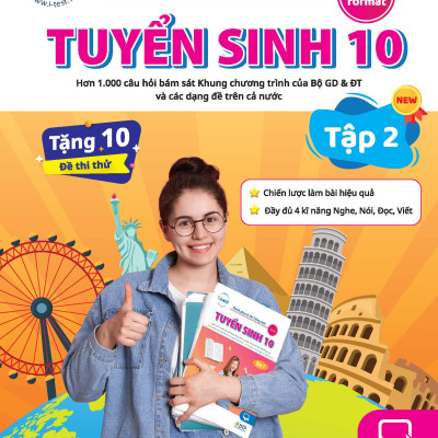 Sách - Dtpboosk - Trọn bộ ôn tập và bộ đề thi thử Tuyển sinh 10 môn Tiếng Anh