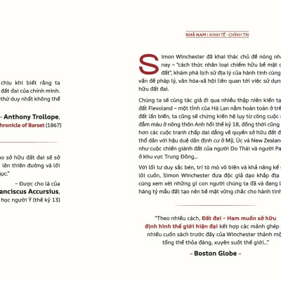 Sách - Đất đai - Ham muốn sở hữu định hình thế giới hiện đại (Simon Winchester) (Nhã Nam Official)