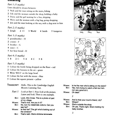 Cambridge English Movers 1 for Revised Exam from 2018 Ans Booklet