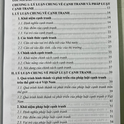 Giáo trình Luật cạnh tranh