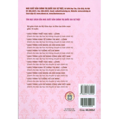 Sách Giáo trình Tư tưởng Hồ Chí Minh (Dành cho bậc đại học hệ không chuyên lý luận chính trị)