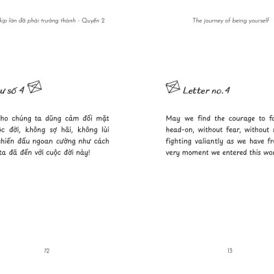 Combo 3 cuốn sách song ngữ Việt - Anh Journey Of Being Yourself + A Hug For Not Giving Up + The Journey Of Youth
