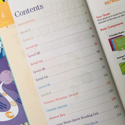 Sách summer brain quest 3&4 phát triển tư duy iq cho bé - in màu ( tiếng anh, 8 - 9 tuổi )