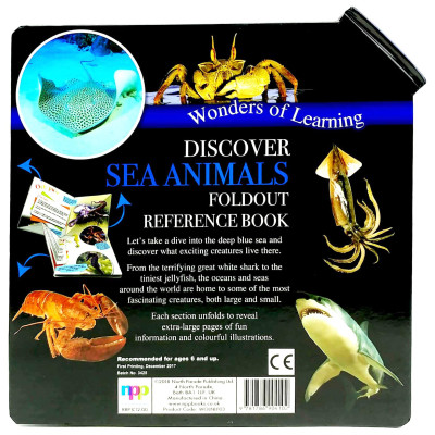 Wonder Of Learning - Discover Sea Animals Foldout Reference Book