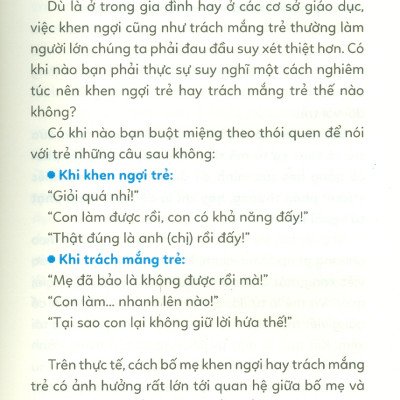 Khen Sao Cho Đúng, Mắng Sao Cho Chuẩn - Nuôi Dạy Một Đứa Trẻ Tự Lập Theo Phương Pháp Giáo Dục Montessori Và Reggio Emilia