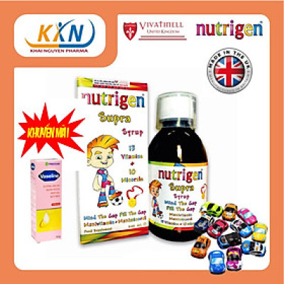 [MUA 1 TẶNG 2] KHI MUA Nutrigen Supra Syrup - Siro Bổ Sung Dinh Dưỡng Và Vi Chất cho trẻ em