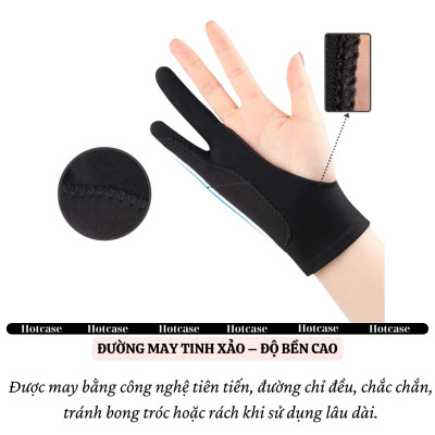 [Chống chạm nhầm] Găng tay hoạ sĩ hiệu HOTCASE bản đặc biệt 3 lớp hỗ trợ vẽ trên trên cho điện thoại, cho iPad, máy tính bảng, cho wacom cho iPhone - Hàng nhập khẩu