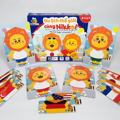 Đồ chơi trí tuệ Manabee - Du lịch thế giới cùng Nikko - Giúp bé khám phá thế giới và chinh phục môn toán - Lứa tuổi 3+