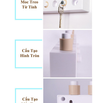 Bộ Móc Treo Quần Áo Nam Châm Thông Minh DIY