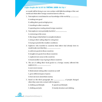 Sách - Luyện chuyên sâu bộ đề thi tiếng anh Trường THCS Chất Lượng Cao và chuyên Anh vào lớp 6