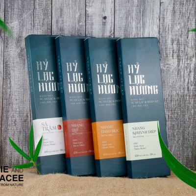 Nhang/Hương Sả Trầm Hỷ Lạc Hương Hygie - Giúp thư giãn, làm sạch không khí, được làm từ các loại lá thảo dược chứa tinh dầu. rụng tàn tự nhiên, ít khói, khói nhẹ mau tan