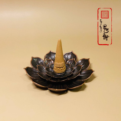 Đế Sen Cắm Nhang Không Tăm, Để Nhang Nụ, Nhang Vòng, Nhang Vân Mây Trầm Hương