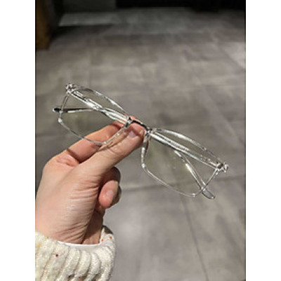 Kính gọng Mắt vuông form nhỏ trong suốt