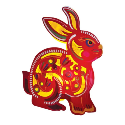 Lồng đèn Trung Thu - Lồng đèn trang trí "Ký ức tuổi thơ" hình Thỏ (size lớn)