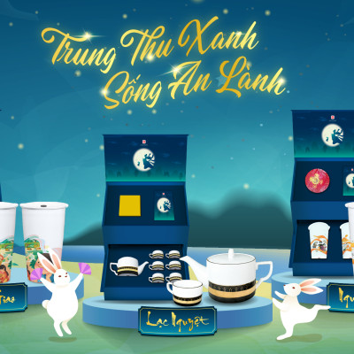 Set Tâm Giao ( Bộ Ly sứ 6" Sum Vầy cao cấp Long Phương )