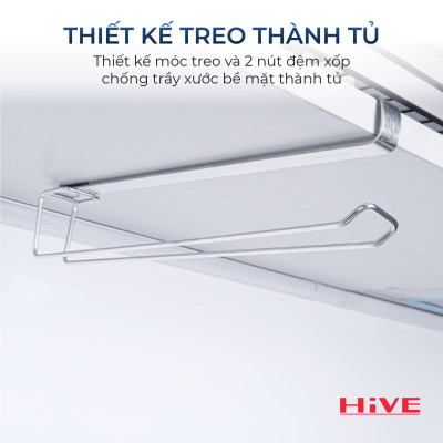 Kệ treo giấy gắn thành tủ bếp HiVE