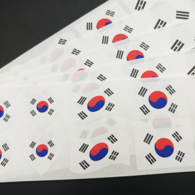 Bộ 5 Sticker Hình Lá Cờ Hàn Quốc - HFP