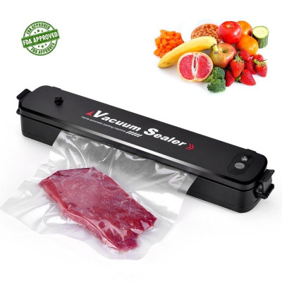 Máy Hút Chân Không thực phẩm hàn miệng túi Vacuum Sealer dùng cho gia đình, hút khỏe, hết khí + Tặng 10 túi - Hàng nhập khẩu
