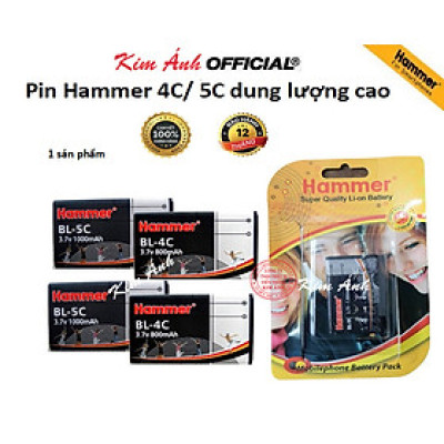 Pin ham mer 4c/5c dùng cho máy cỏ, máy nút bấm , Hàng chính hãng bảo hành 12 tháng