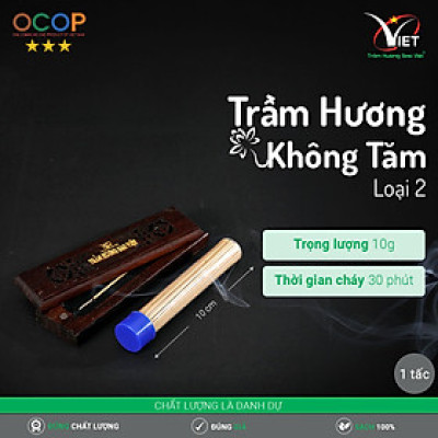Trầm hương không tăm Sao Việt loại 2 - thời gian cháy lên đến 1 giờ - hương thơm nguyên bản