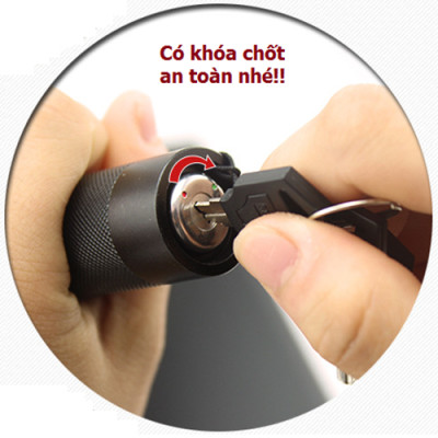 Đèn pin laser 303 siêu sáng gồm pin, sạc và khóa - Đèn lazer 303 tia Đỏ - Hàng chính hãng