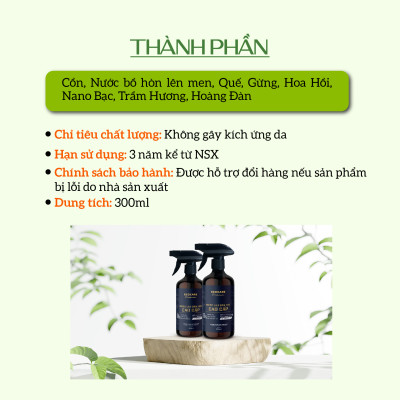 Nước Lau Bàn Thờ Cao cấp Ecocare 300ml kết hợp giữa Trầm Hương và Quế giúp tẩy uế, mang lại vượng khí