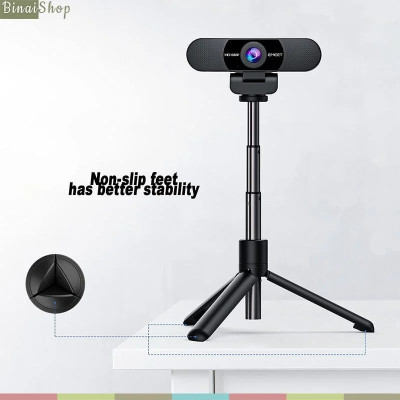 Emeet SmartCam S600 - Webcam Họp Trực Tuyến Góc Rộng, Độ Phân Giải 4K, Tốc Độ 60FPS, Tự Động Lấy Nét Chỉnh Sáng [TẶNG CHÂN WEBCAM] - Hàng chính hãng