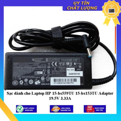 Sạc dùng cho Laptop HP 15-bs559TU 15-bs153TU Adapter 19.5V 3.33A - Hàng Nhập Khẩu New Seal