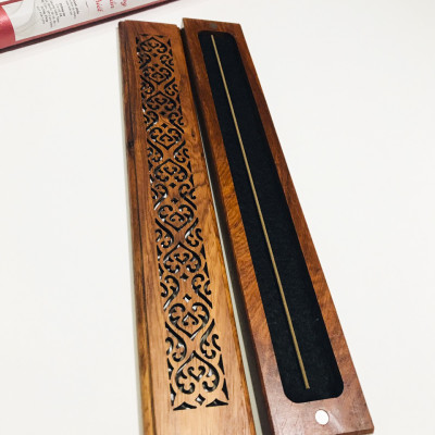 Hộp gỗ xông Trầm hương không tăm - 24cm - Giao mẫu ngẫu nhiên