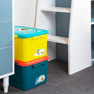 Thùng Đa Năng Đựng Quần Áo , Đồ Chơi Trẻ Em , Vật Dụng Linh Tinh Có Nắp Và Chốt Khóa Thông Minh Notoro Hàng Xuất Nhật - Chính Hãng ( Tặng kèm khăn lau pakasa)