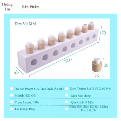 Bộ Móc Treo Quần Áo Nam Châm Thông Minh DIY