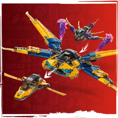 LEGO NINJAGO 71833 Đồ Chơi Lắp Ráp Chiến Giáp Và Máy Bay Chiến Đấu Của Arin (510 chi tiết)