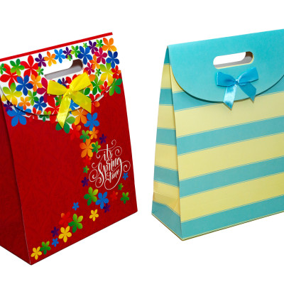 TÚI GIẤY NẮP LỚN 32 X24 X10.5 CM - NGẪU NHIÊN