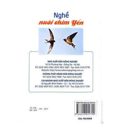 Sách - Nghề Nuôi Chim Yến - NXB Nông Nghiệp
