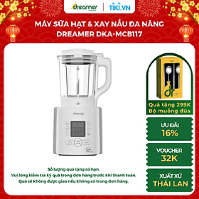 Máy làm sữa hạt & xay nấu đa năng DREAMER DKA-MCB117, dung tích 1.75L, 8 chức năng, xay siêu mịn,BH 12T,Thái Lan, Hàng chính hãng