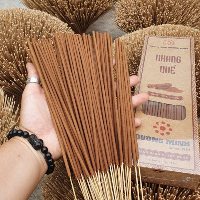Hương nhang Quế Dương Minh nhang sạch 100% thành phần organic nhang thơm tự nhiên không hóa chất nhang cây an toàn