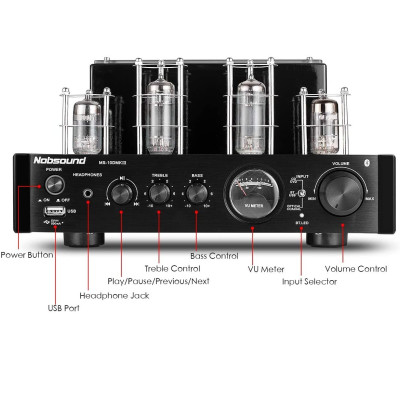 Bộ Amplifier Đèn Mini Bluetooth Nobsound MS-10D MKIII Cao Cấp - Hàng Nhập Khẩu