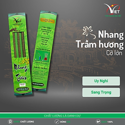 Nhang trầm hương Sao Việt - Loại 3 cây 4 tấc - cỡ lớn - Uy nghi hoành tráng - Dùng cho nghi lễ lớn