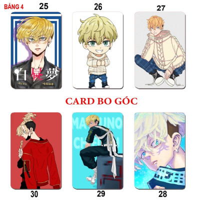 Card bo góc Chifyu Matsuno Tokyo Revenger/ Thẻ card chifuyu matsuno anime Tokyo Revenger