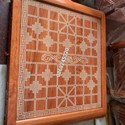 Bàn cờ tướng bằng gỗ hương đá tuyệt đẹp kt 55×60×8cm 
