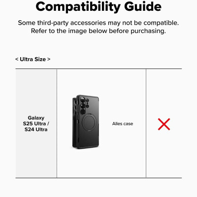 Ví từ tính RINGKE Folio Grip Wallet Magnetic cho S25 Ultra/S24 Ultra - Hàng Chính Hãng