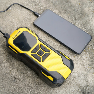 Dụng cụ đa năng STANLEY Model SXIF0101 bơm xe, đèn pin Led, sạc dự phòng - Hàng chính hãng