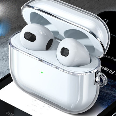 Vỏ Ốp Case Bảo Vệ TPU Trong Suốt Usams Cho AIRPODS 3 Kèm móc treo_ Hàng Chính Hãng