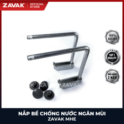 Nắp bể ngầm chống nước ngăn mùi inox ZAVAK MHE*-80 / KT 80x80cm, lát gạch 3cm, tải 330kg
