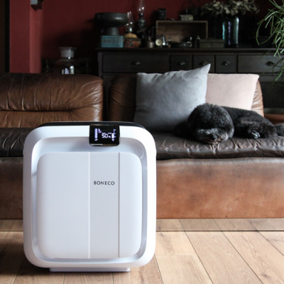 Máy Lọc Không Khí Tạo Ẩm Cao Cấp BONECO H680 Khuếch Tán Xông Tinh Dầu Thơm Phòng, Phun Sương Khử Khuẩn Tạo Độ Ẩm Không Khí, Lọc Bụi, Khử Mùi, Kháng Vi Khuẩn - Hàng Chính Hãng