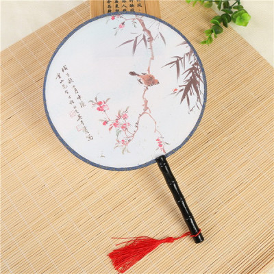 Quạt tròn cổ trang loại nhỏ, Quạt cổ trang Trung Hoa - Mẫu 5