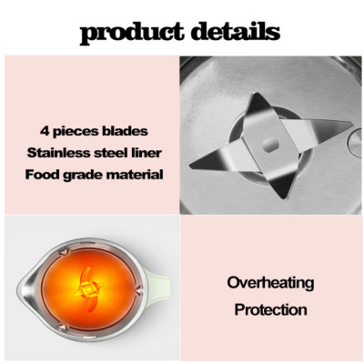 Máy làm sữa hạt Mini cao cấp 5 trong 1 nhãn hiệu Elecplus EP-S500, công suất 500W, dung tích 350ml (2 màu: Trắng và Xanh lá)- Hàng chính hãng